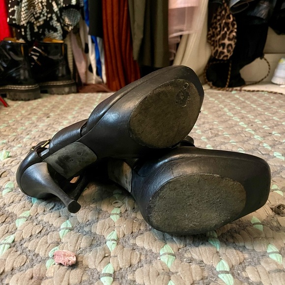 Lanvin Black High Heel pump with Straps size 40 (runway 2010 Hive) - Picture 7 of 9